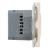 Розетка 1-м 16А С/У З/К со шторками+USB + Type C Кашемир Эмили Розетка 1-м 16А С/У З/К со шторками+USB + Type C Кашемир Эмили