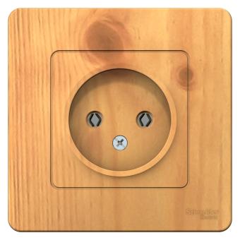 Розетка 1-м 16А С/У Ясень Blanca