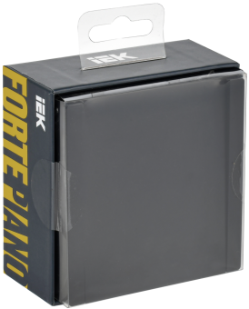 Выключатель 1-кл 10А С/У кнопочный Черный Forte&Piano