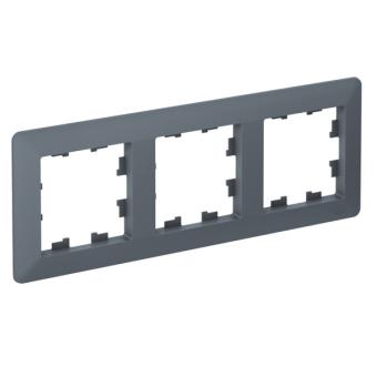 Рамка 3-я, Грифель/дымчатый черный AtlasDesign Air Systeme Electric