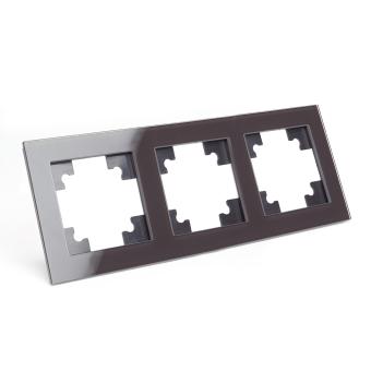 Рамка 3-я стекло Шоколад Катрин
