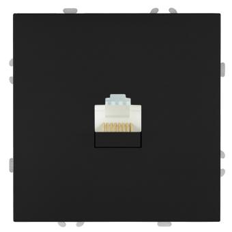 Розетка RJ-45 С/У Черный уголь