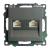 Розетка RJ45+RJ45 С/У Графит Катрин