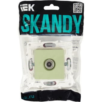 Розетка TV антенна С/У оконечная Мятный Skandy