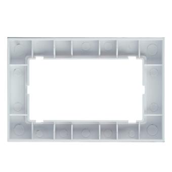 Рамка 2-я без перемычки стекло Белый катрин