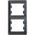 Рамка 2-я вертикальная Антрацит Glossa