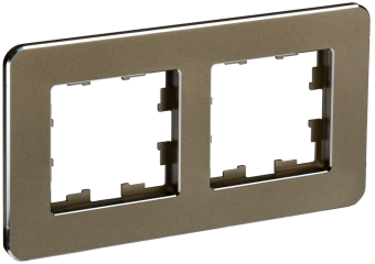 Рамка 2-я Металл Латунь Brite