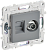 Розетка TV антенна + RJ45 кат.5E С/У Серый Skandy