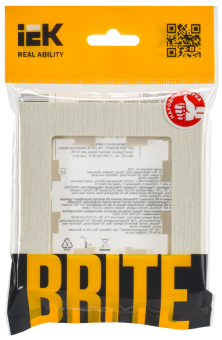 Рамка 1-я Бежевый рефленый Brite