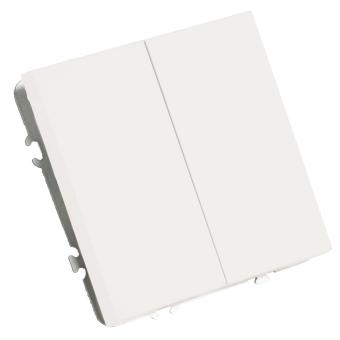 Выключатель 2-кл 10А С/У Белый фарфор Эмили