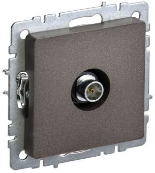 Розетка TV антенна С/У оконечная Бронза Brite