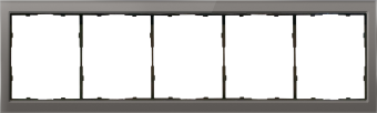 Рамка 5-я Стекло цвета сталь R98 Glass Donel