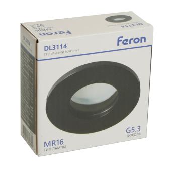 Светильник встраиваемый  DL3114 потолочный MR16 G5.3 черный IP44 Feron