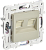 Розетка RJ45+RJ45 кат.5Е С/У Бежевый Skandy