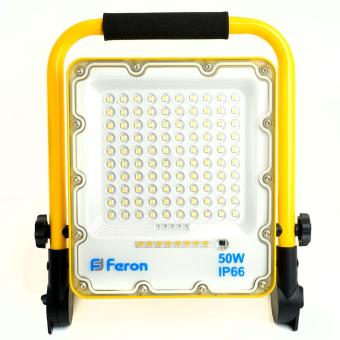 Прожектор светодиодный аккумуляторный 50W 6400K 5000Lm IP66 LL-951 Feron
