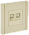 Розетка RJ45+RJ45 кат.6 С/У Ваниль Forte&Piano