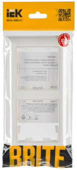 Рамка 2-я Белый/Белый Brite