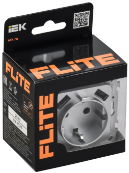 Розетка 1-м 16А С/У З/К со шторками+USB A+А 3,1А Б/К Алюминий FLITE