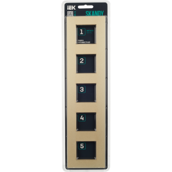 Рамка 5-я Металл Шампань Skandy