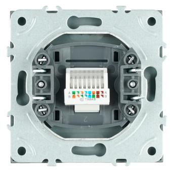 Розетка RJ-45 С/У Антрацит Эмили