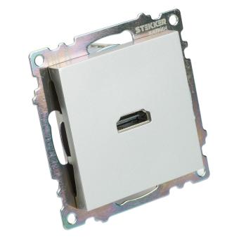 Розетка HDMI Серебро Катрин