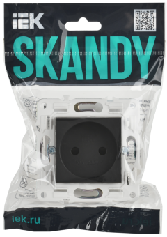 Розетка 1-м 10А С/У со шторками Титан Skandy