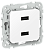 Розетка USB A+A 3,1А С/У Белый FLITE
