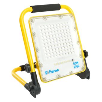 Прожектор светодиодный аккумуляторный 50W 6400K 5000Lm IP66 LL-951 Feron