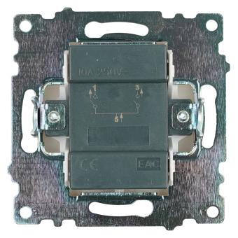 Выключатель 2-кл 10А С/У Белый Катрин