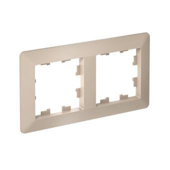 Рамка 2-я, Песочный/дымчатый белый AtlasDesign Air Systeme Electric