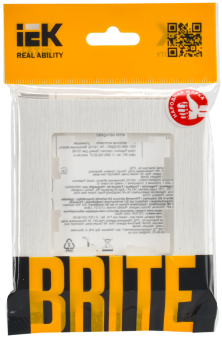 Рамка 1-я Белый рифленый Brite