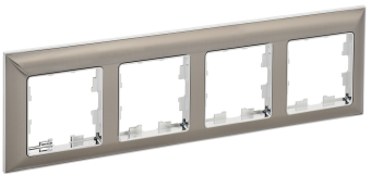 Рамка 4-я Металл Хром/Никель Brite