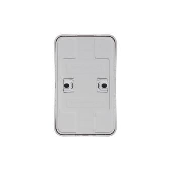 Розетка 2-м 16А О/У изолирующая пластина Белый Blanca