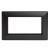 Рамка  2-я без перемычки Черный Катрин