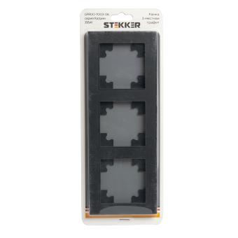 Рамка 3-я стекло Графит Катрин