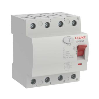 УЗО 4P 40A 30mA ВДТ MAX MDL100 тип АС DKC YON max