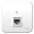 Розетка RJ45 кат.5Е О/У изолирующая пластина Белый Blanca