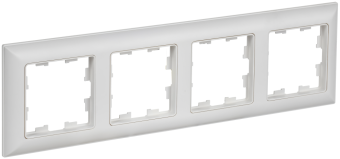 Рамка 4-я Арктический Белый/Белый Brite