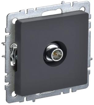Розетка TV антенна С/У оконечная Графит Brite