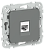 Розетка RJ45 кат.6 UTP С/У Мокрый Асфальт FLITE