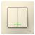 Выключатель 2-кл 10А С/У с индикатором Молочный Blanca