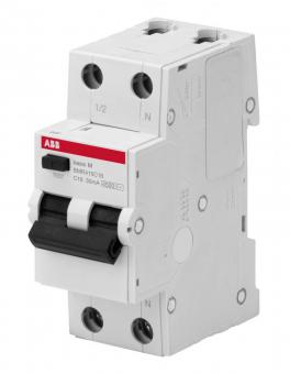 Автоматический выключатель дифференциального тока (АВДТ), 1P+N, 16А, C,30мA, AC, BMR415C16 Basic M ABB