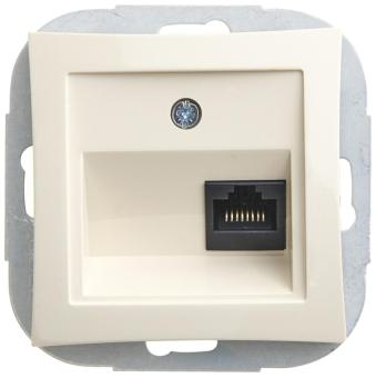 Розетка компьтерная RJ45 WDE000283 бежевый