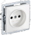 Розетка 1-м 10А С/У Белый Brite