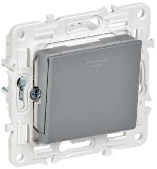 Выключатель карточный 30А С/У Серый Skandy