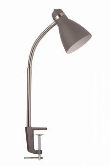 Светильник на струбцине НТ-822 серый 60Вт Е27