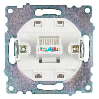 Розетка RJ-45 С/У Белый Катрин