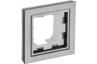 Рамка 1-я IP44 Сталь Brite