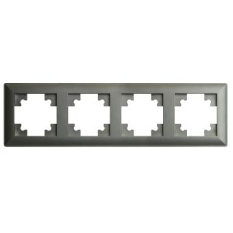 Рамка 4-я Графит Катрин
