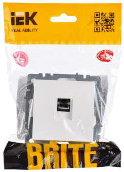 Розетка RJ45 кат.6 С/У Жемчуг Brite